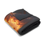 Vintage Car Sunset Fleece Blanket — Cozy Fleece Blanket