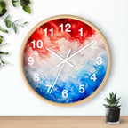 Red and Blue — Decorative Wall Clock