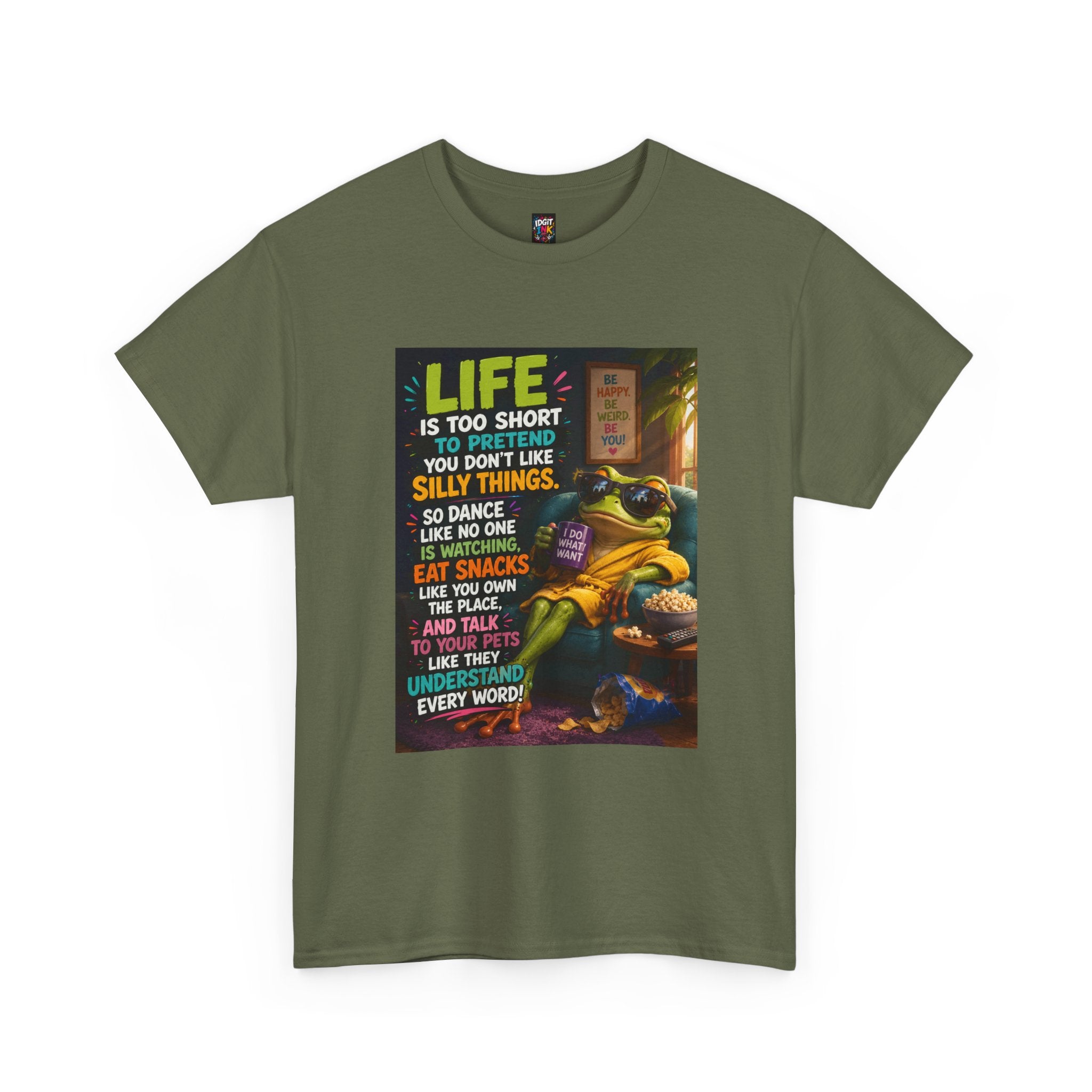 "Life Is Too Short" Motivational  Turtle