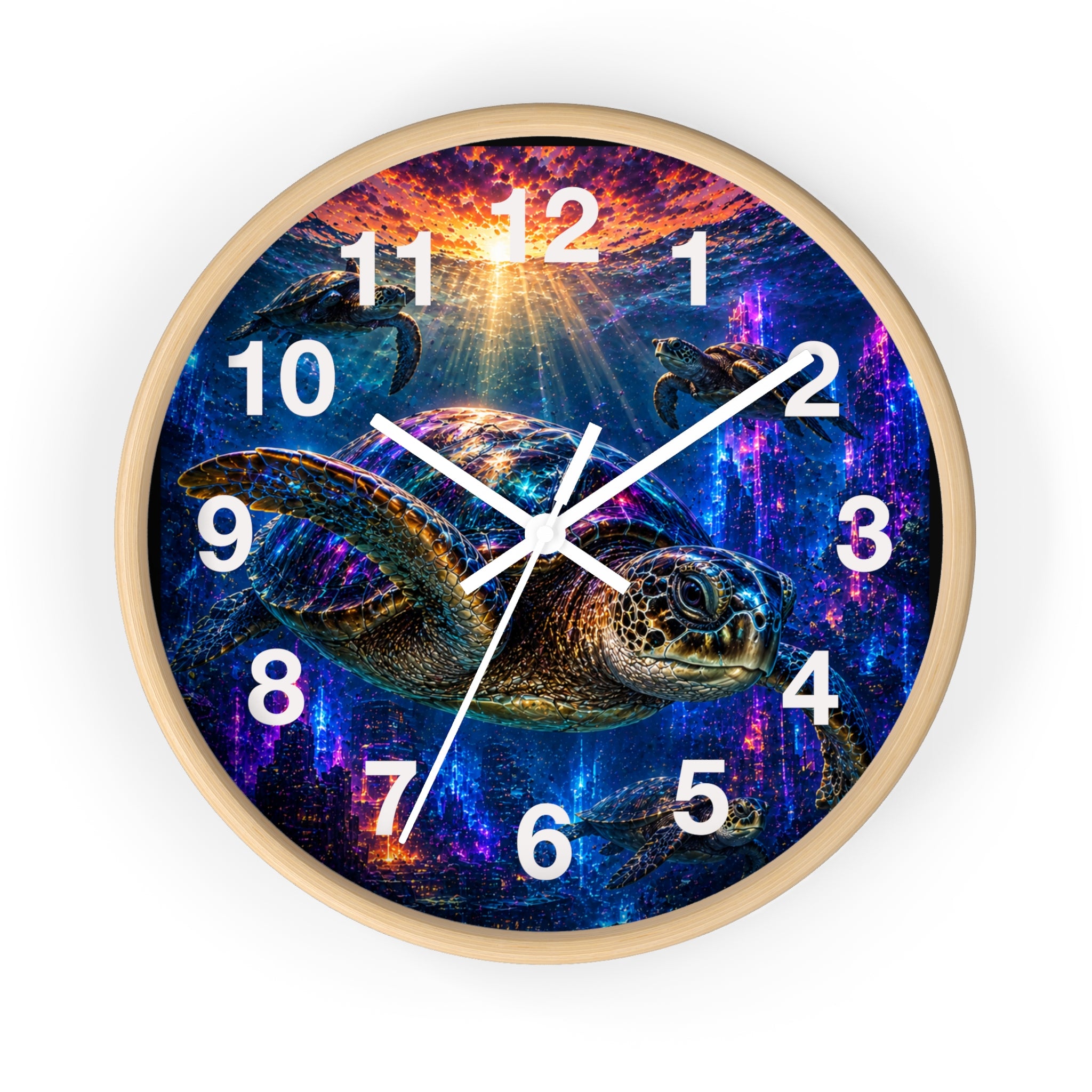 Sea Turtle Wall Clock