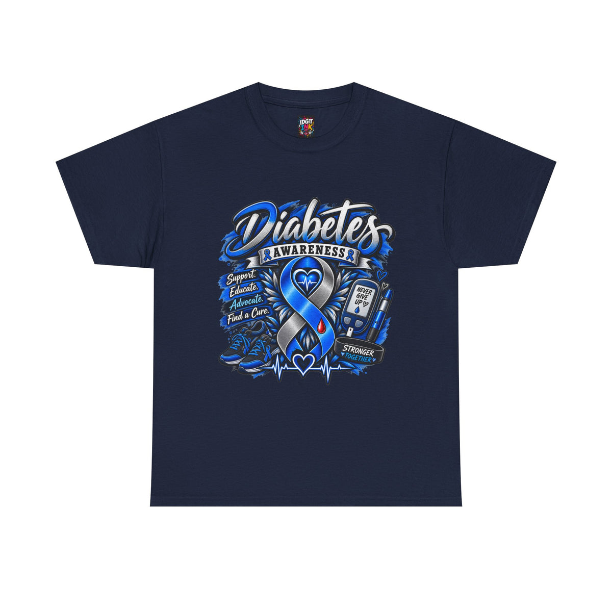 Diabetes Awareness  Blue Ribbon