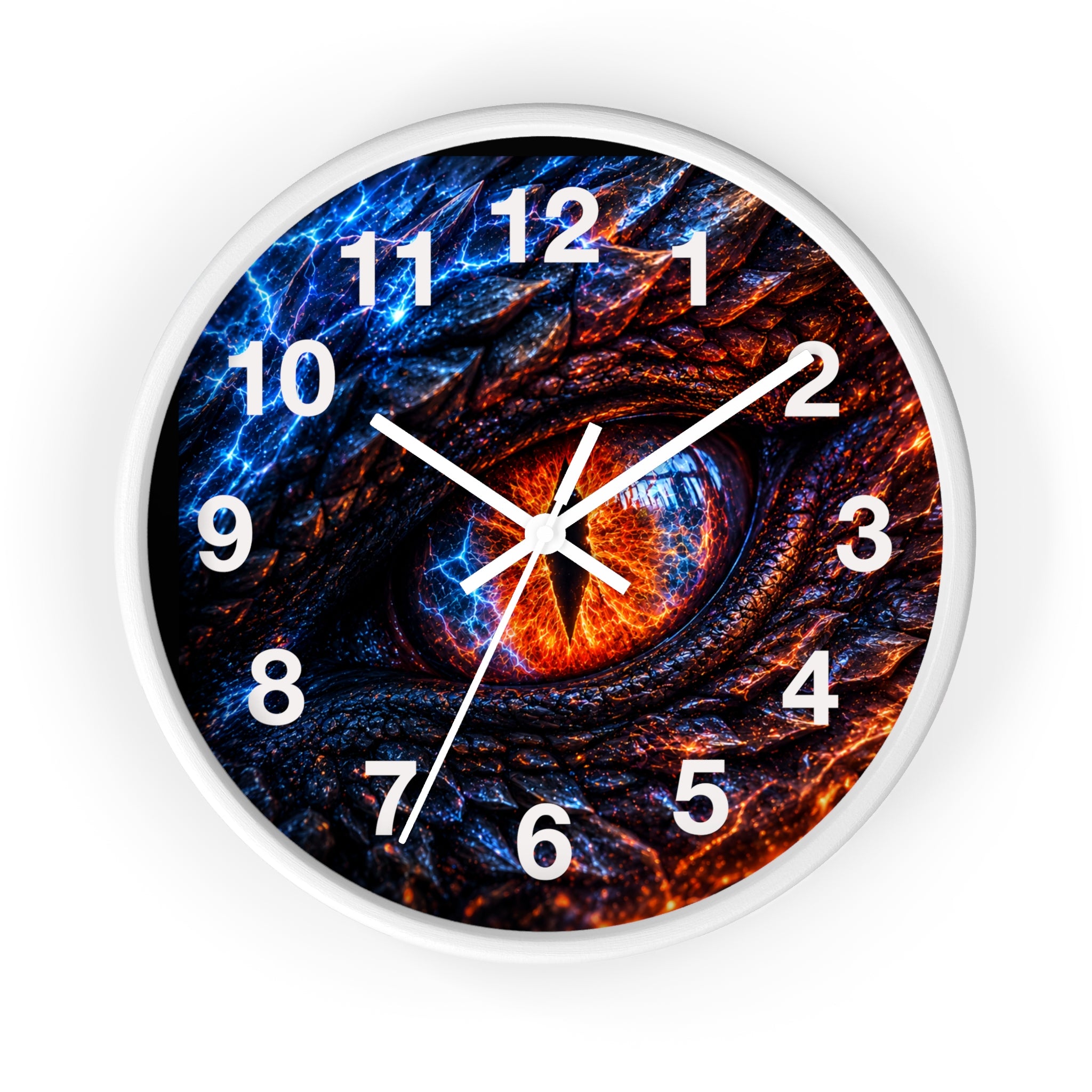 Dragon Eye Wall Clock — Fiery Fantasy  Clock