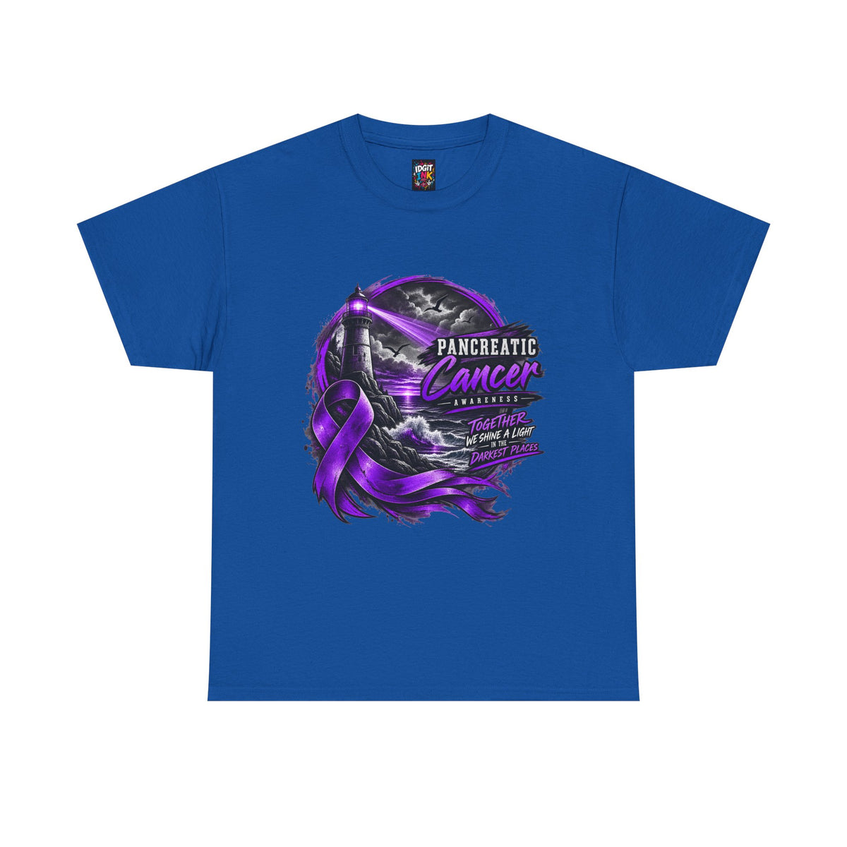 Pancreatic Cancer Awareness Purple Ribbon Support Tee