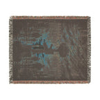 Fallen Soldier Battlefield Cross Memorial — Woven Throw Blanket product image 7 | Idgit Ink