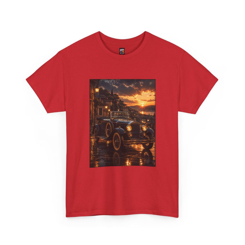 Vintage Car Sunset Tee