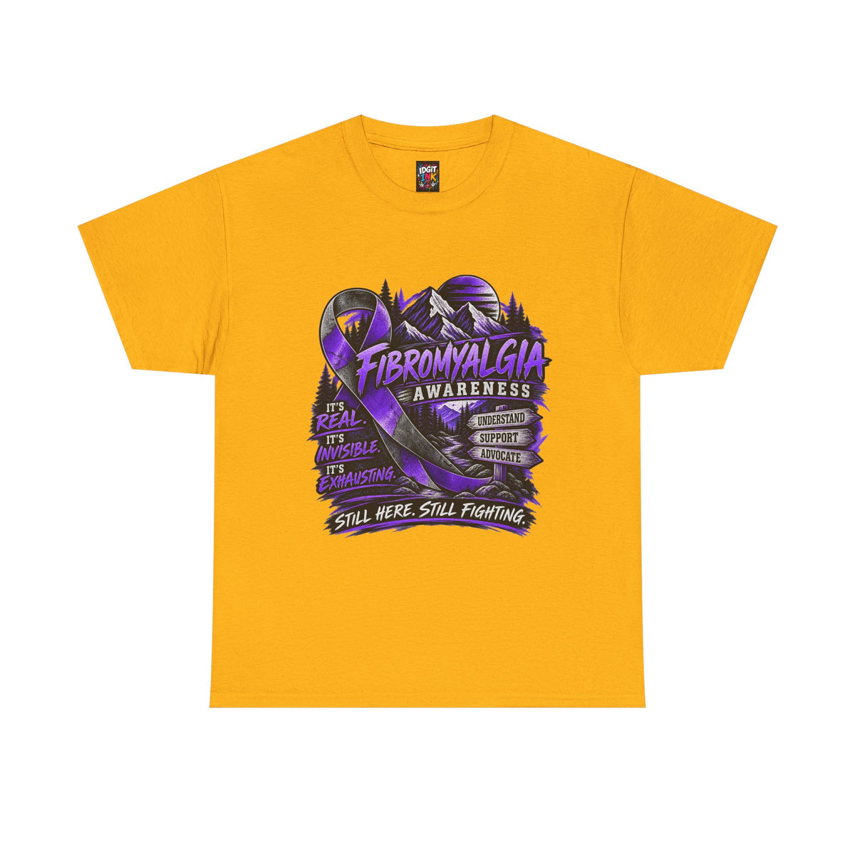 Fibromyalgia Awareness T-Shirt - Still Here Still Fighting