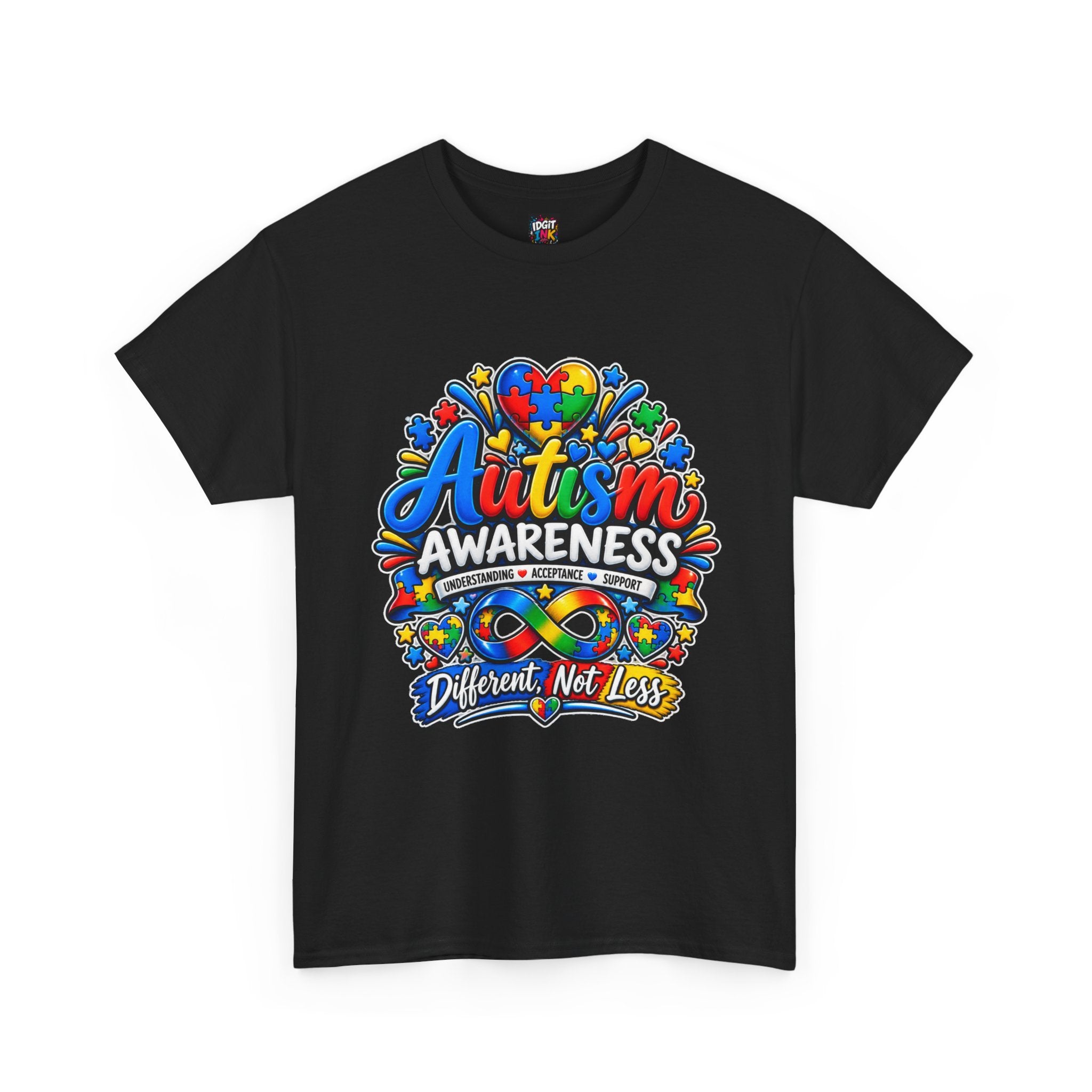 Autism Awareness T-Shirt – “Different, Not Less”