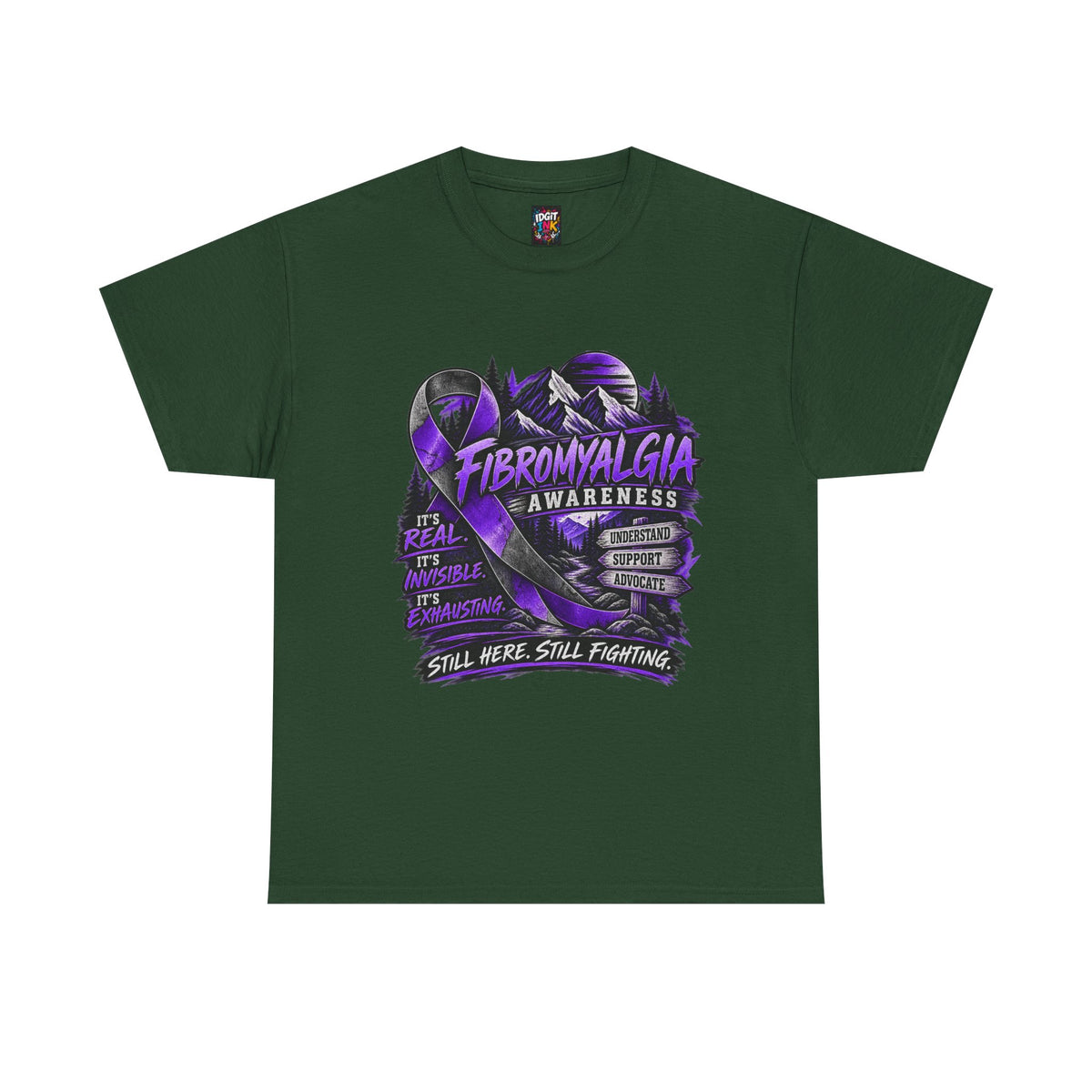 Fibromyalgia Awareness T-Shirt - Still Here Still Fighting