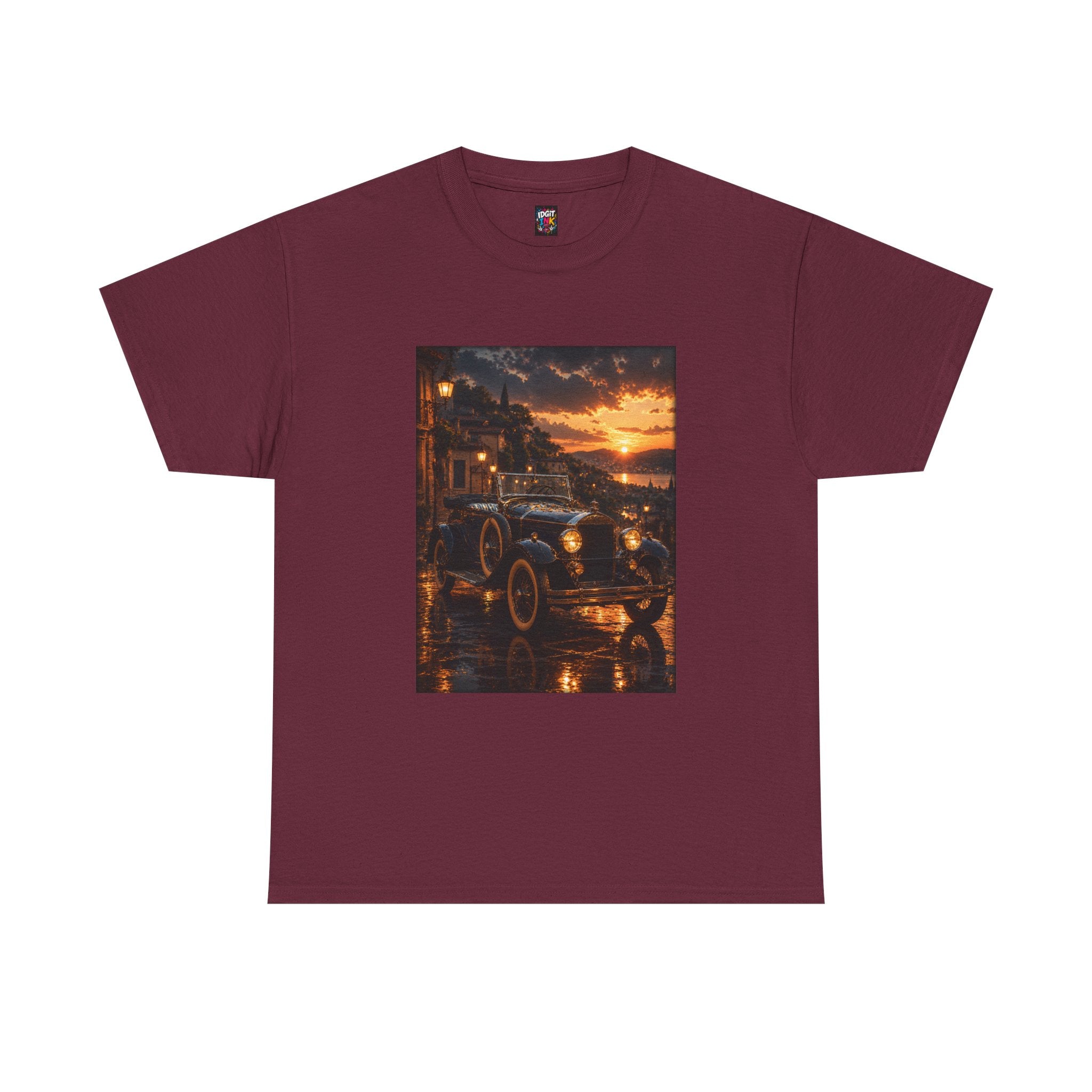 Vintage Car Sunset Tee