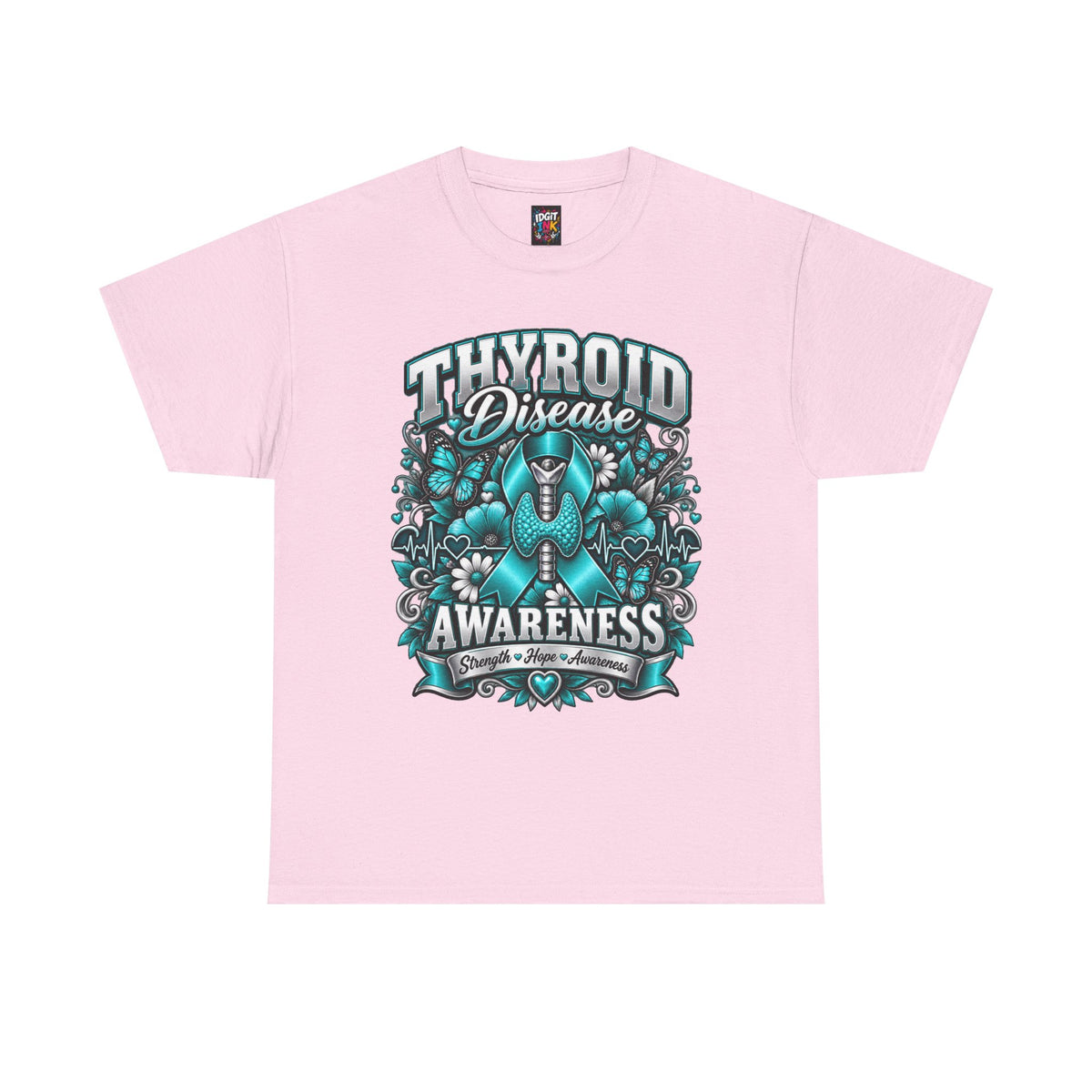 Thyroid Disease  Teal Ribbon Support T-Shirt