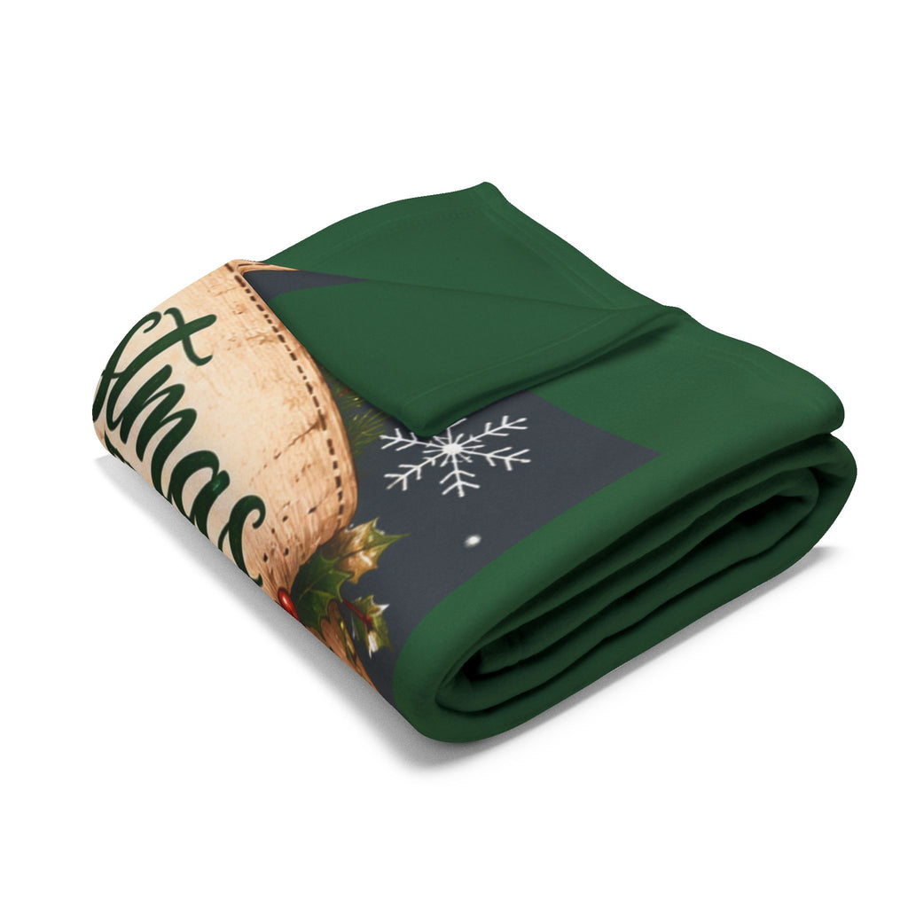 Merry Christmas Goose Carolers Fleece Blanket