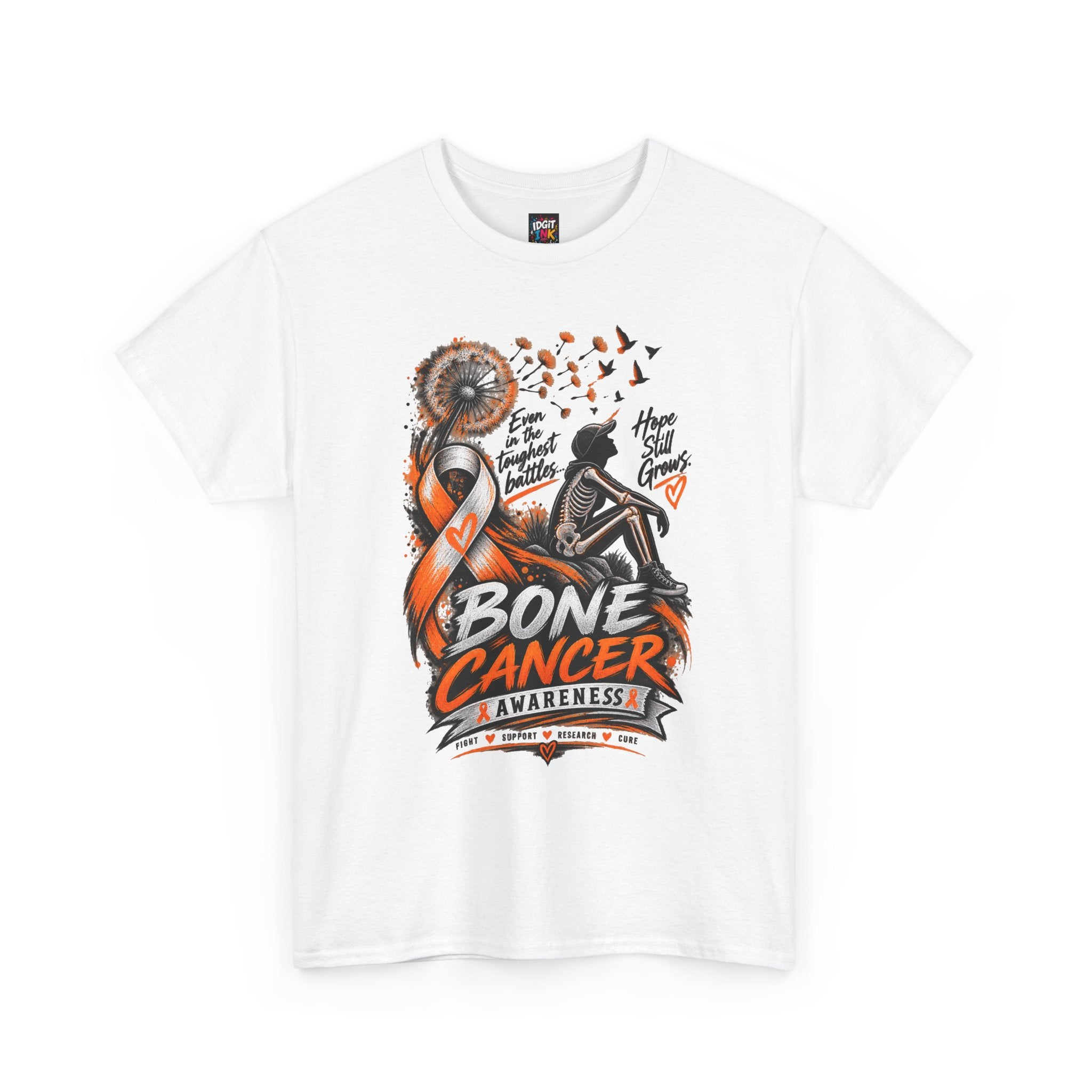 Bone Cancer Awareness Ribbon T-Shirt — Support Survivors & Hope