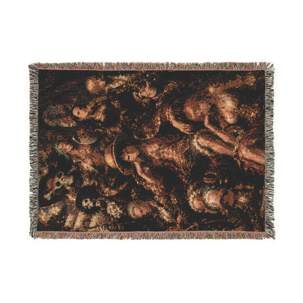 Peace Monkey Woven Throw