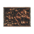 Peace Monkey Woven Throw