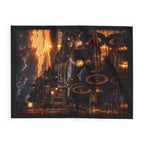 Vintage Car Sunset Fleece Blanket — Cozy Fleece Blanket