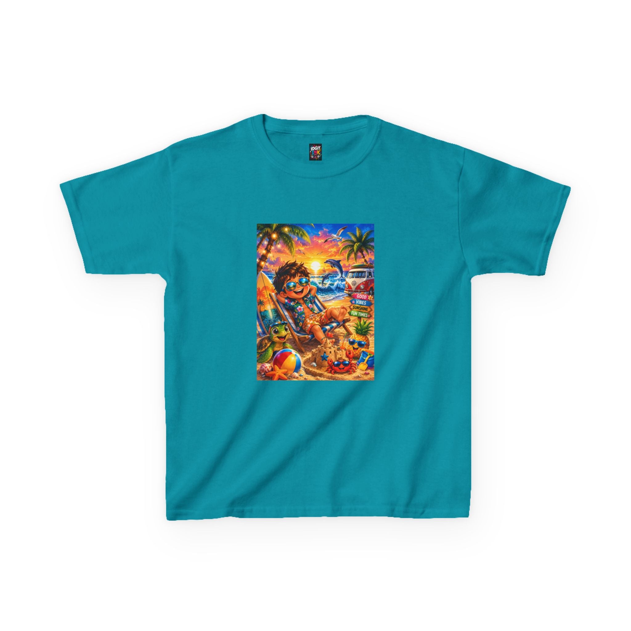 Kids Beach Sunset T-Shirt