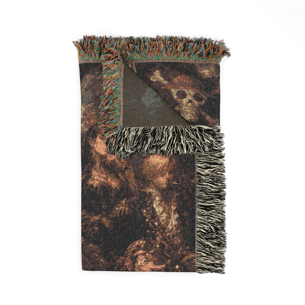 Peace Monkey Woven Throw