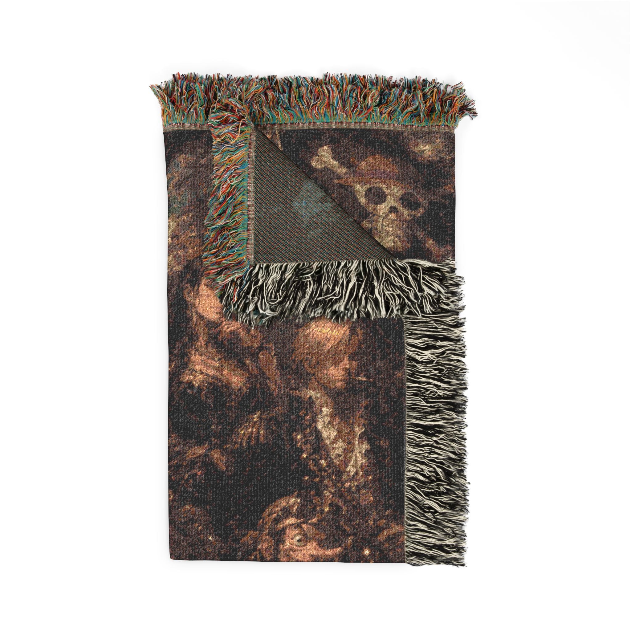 Peace Monkey Woven Throw