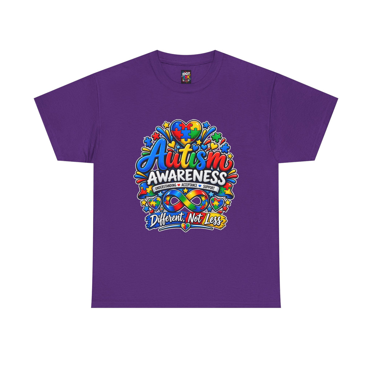 Autism Awareness T-Shirt – “Different, Not Less”
