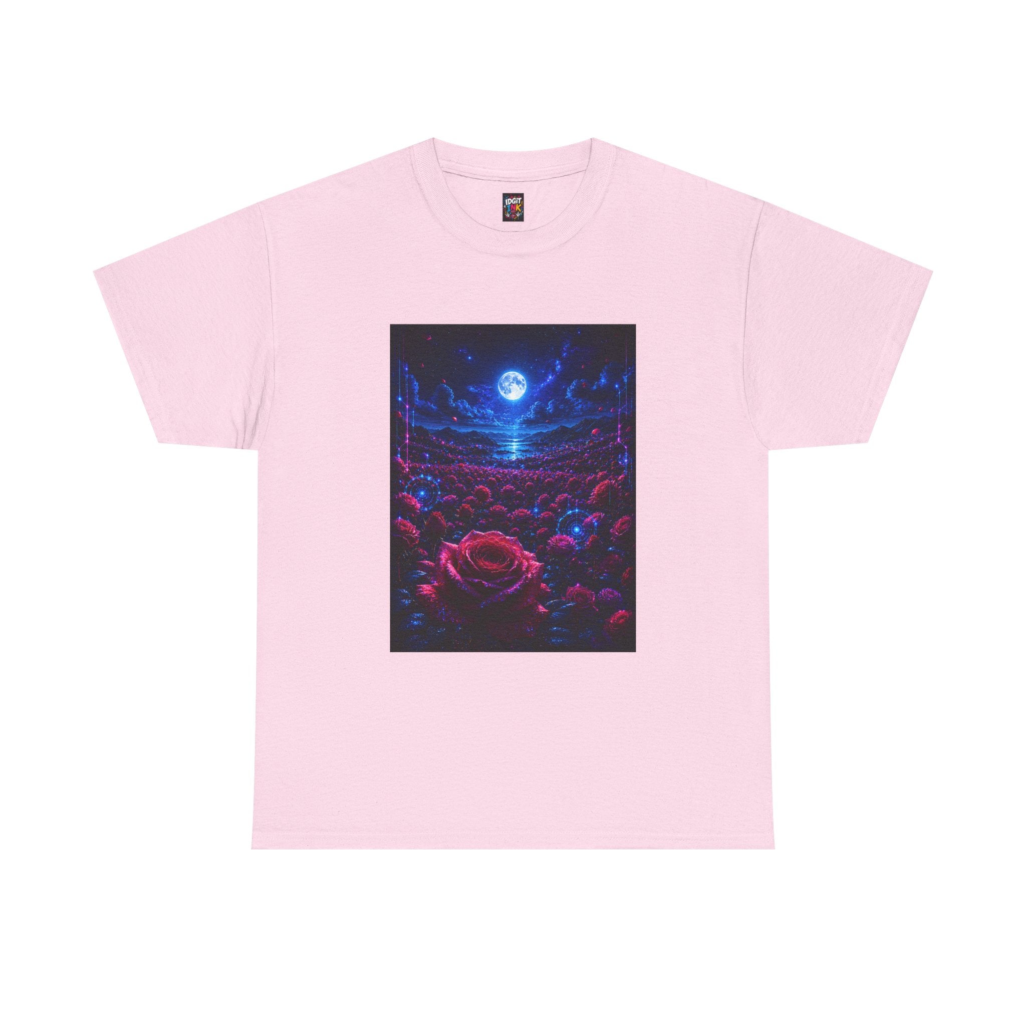Moonlit Rose Field