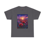 Sunset Rose Field — Unisex Graphic T-Shirt