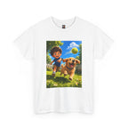 Boy Playing Fetch — Unisex Graphic T-Shirt product image 17 | Idgit Ink