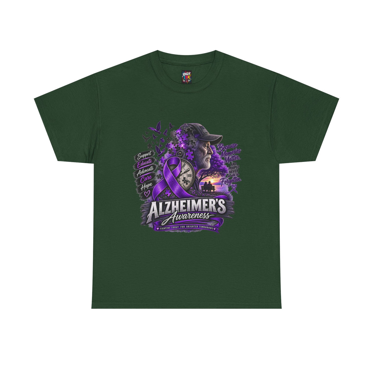 Alzheimer’s Awareness Purple Ribbon T-Shirt