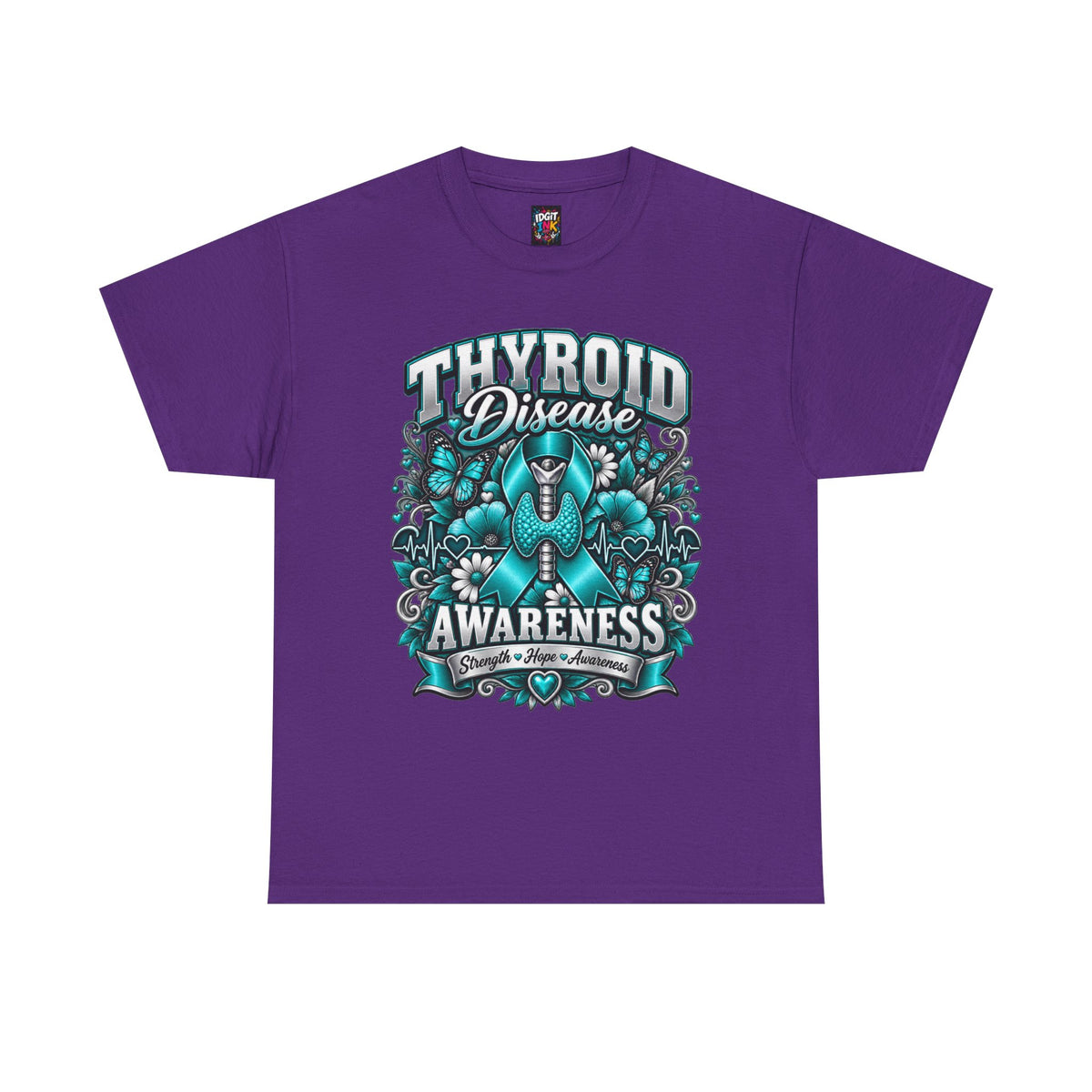 Thyroid Disease  Teal Ribbon Support T-Shirt