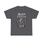 Brain Cancer Awareness T-Shirt – Hope Ribbon Graphic Tee