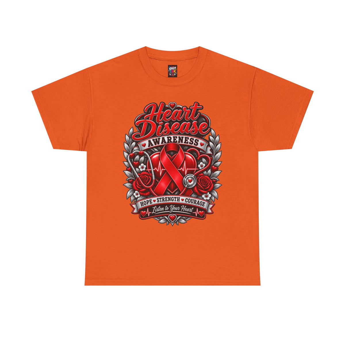 Heart Disease Awareness Hope Strength Courage