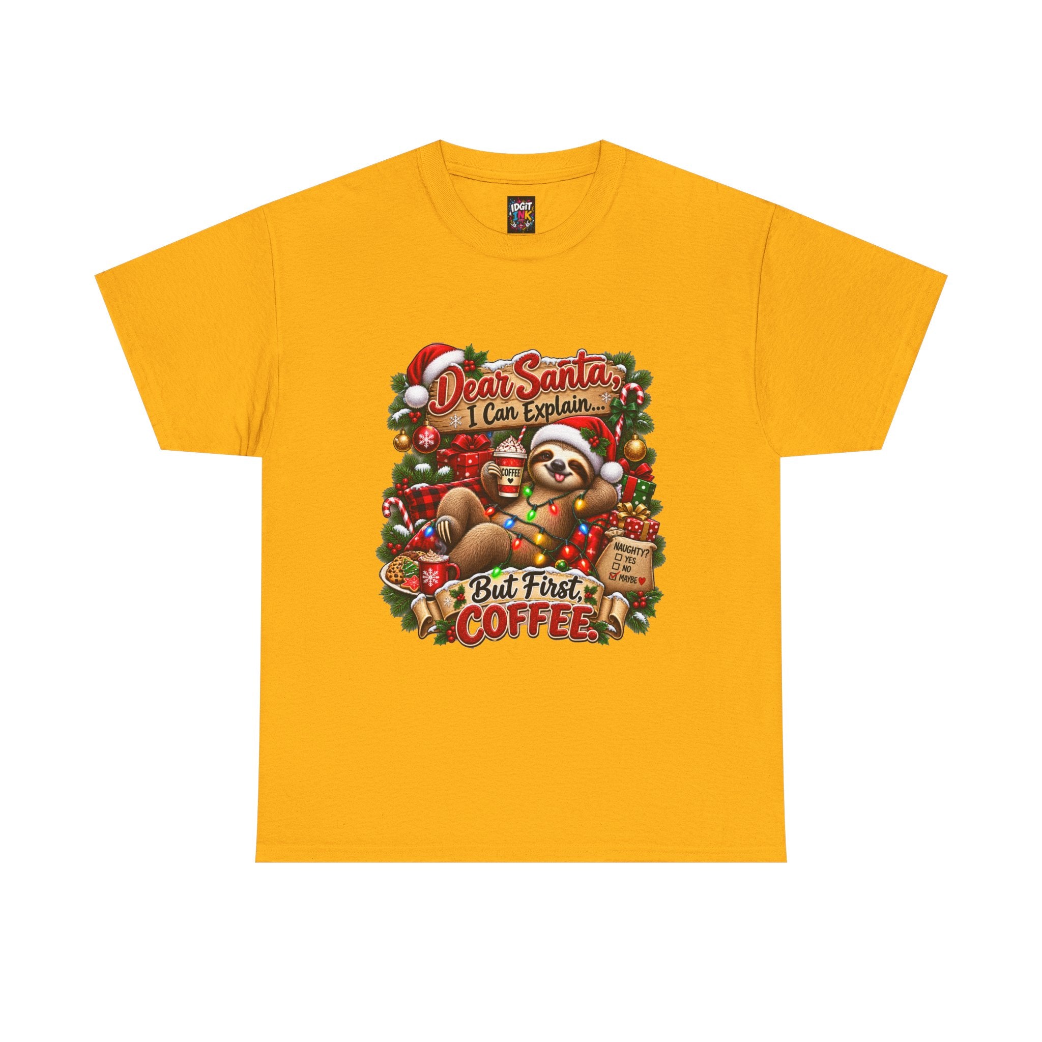 Dear Santa But First Coffee