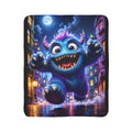 Cute Blue Monster Sherpa Blanket – Cozy Kids Fleece Throw
