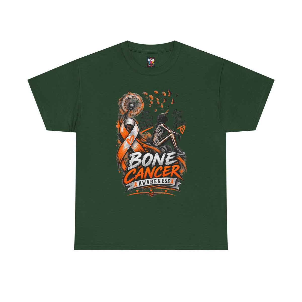 Bone Cancer Awareness Ribbon T-Shirt — Support Survivors & Hope