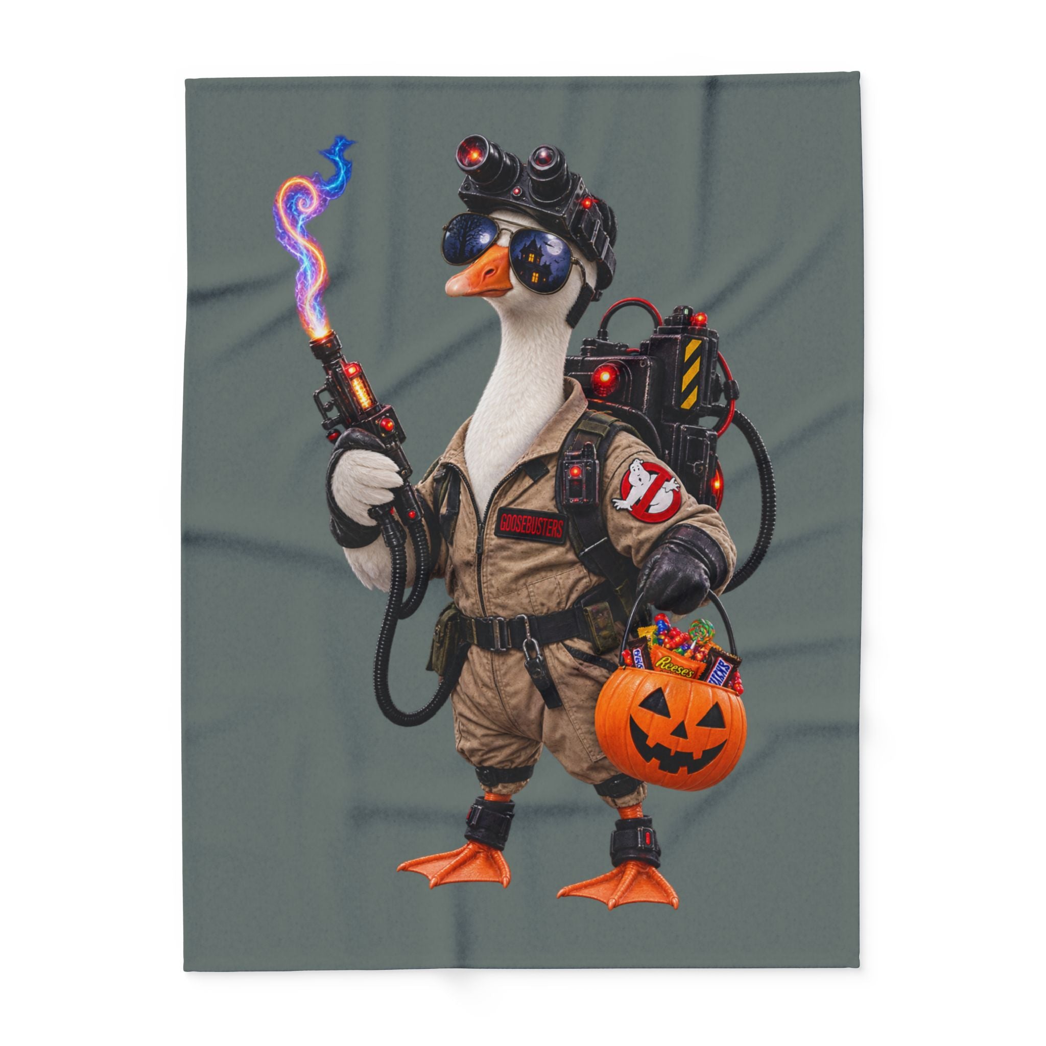Ghostbuster Goose Fleece Blanket