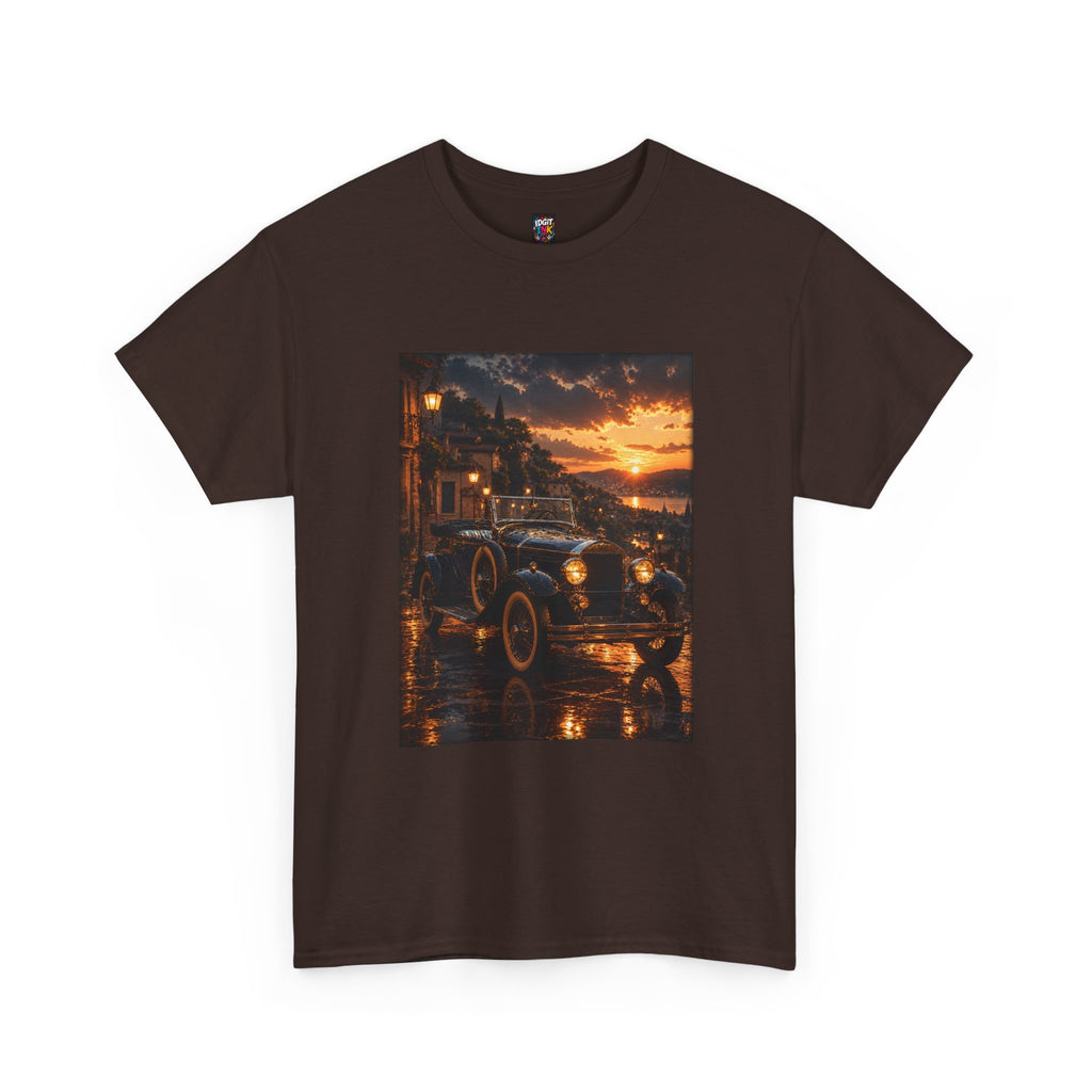 Vintage Car Sunset Tee