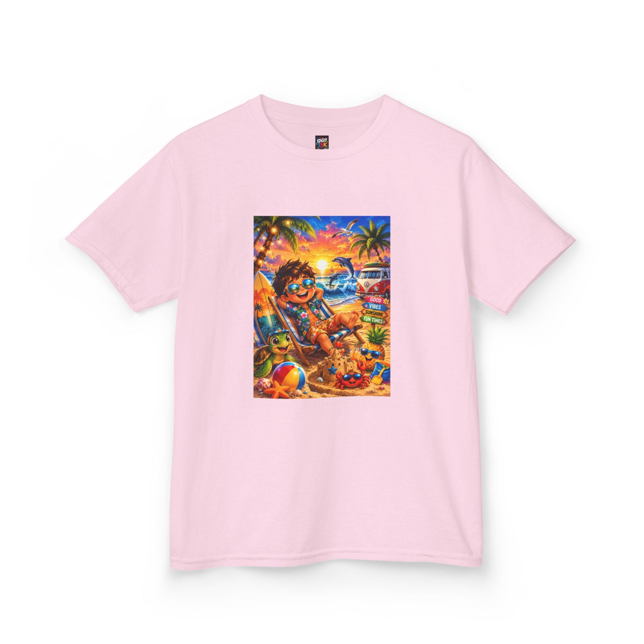 Kids Beach Sunset T-Shirt