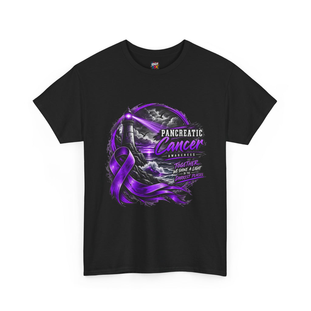 Pancreatic Cancer Awareness Purple Ribbon Support Tee