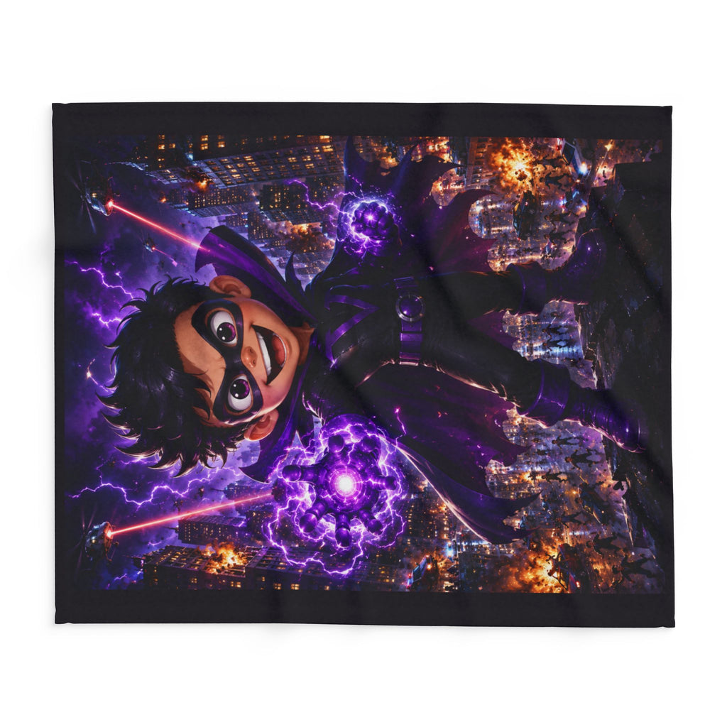 Superhero Kid Purple Energy Fleece