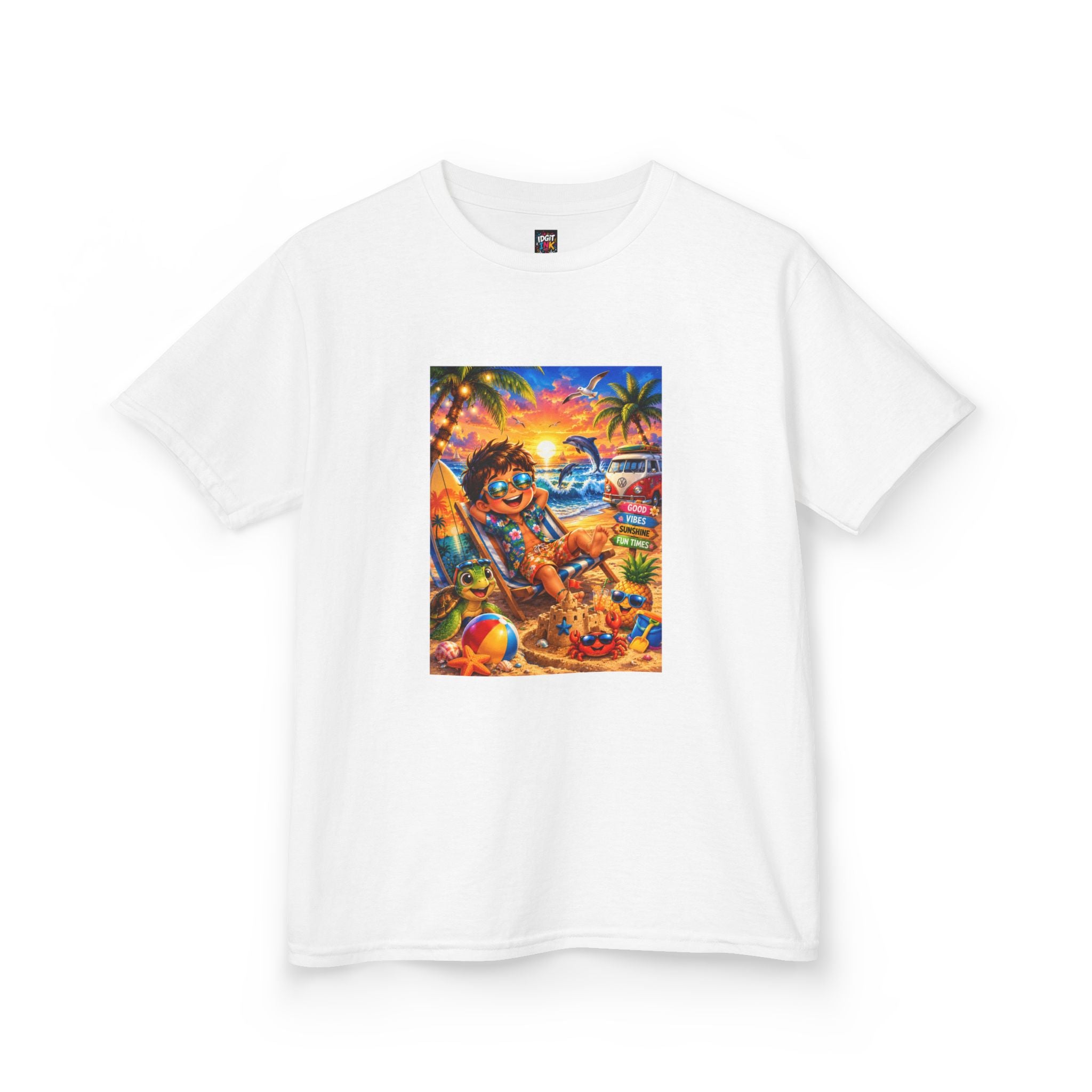 Kids Beach Sunset T-Shirt