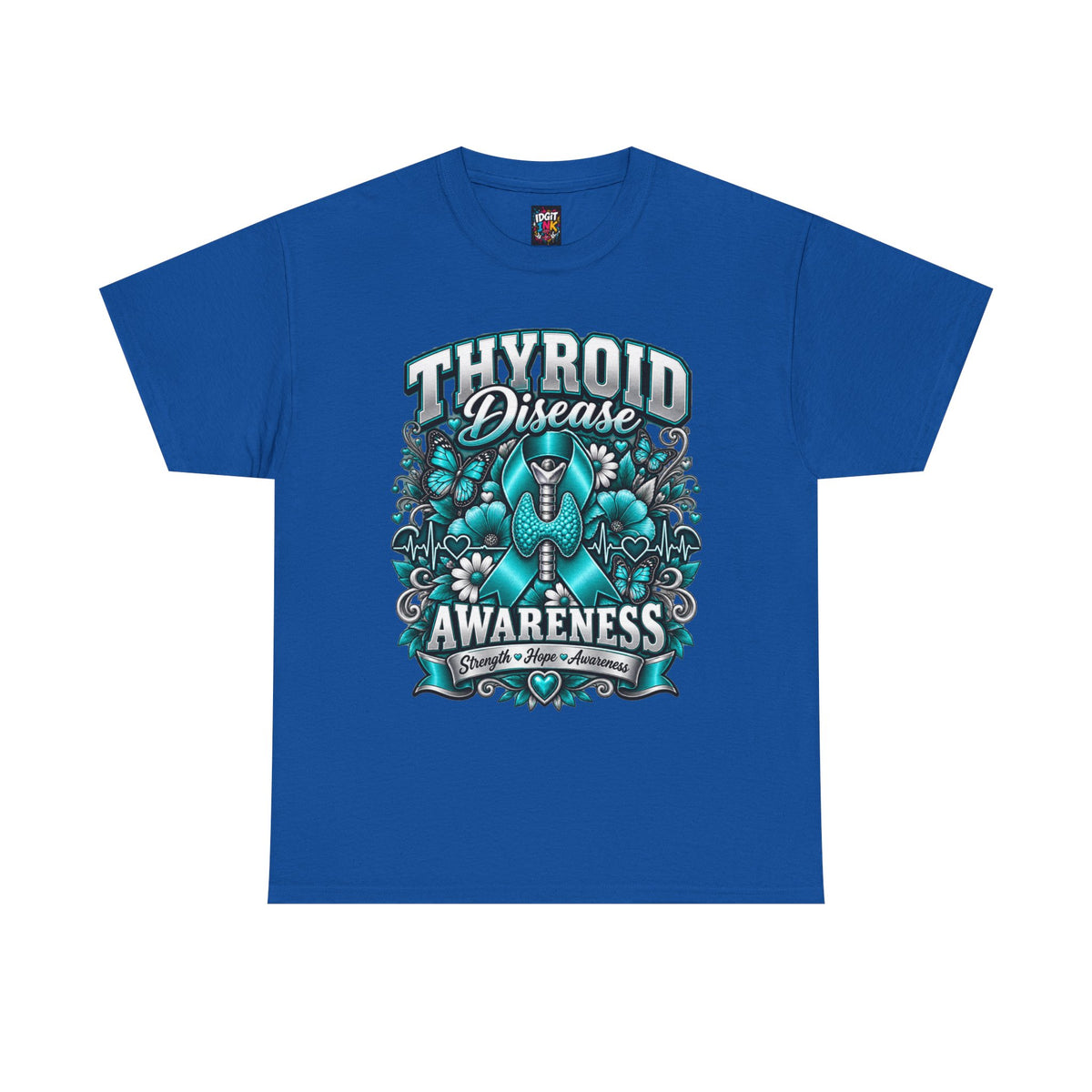 Thyroid Disease  Teal Ribbon Support T-Shirt