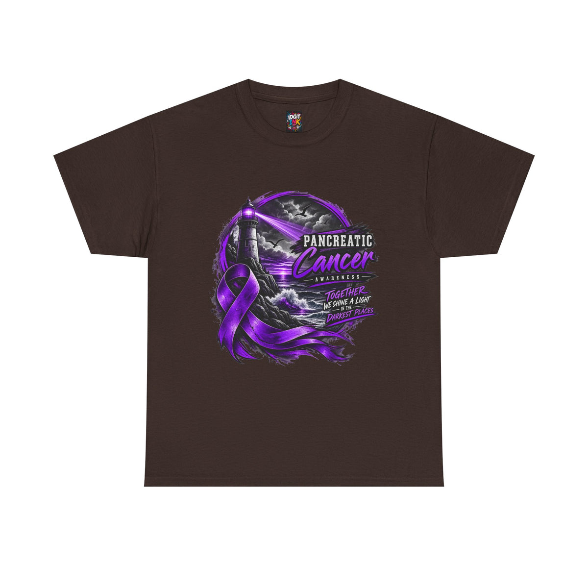 Pancreatic Cancer Awareness Purple Ribbon Support Tee