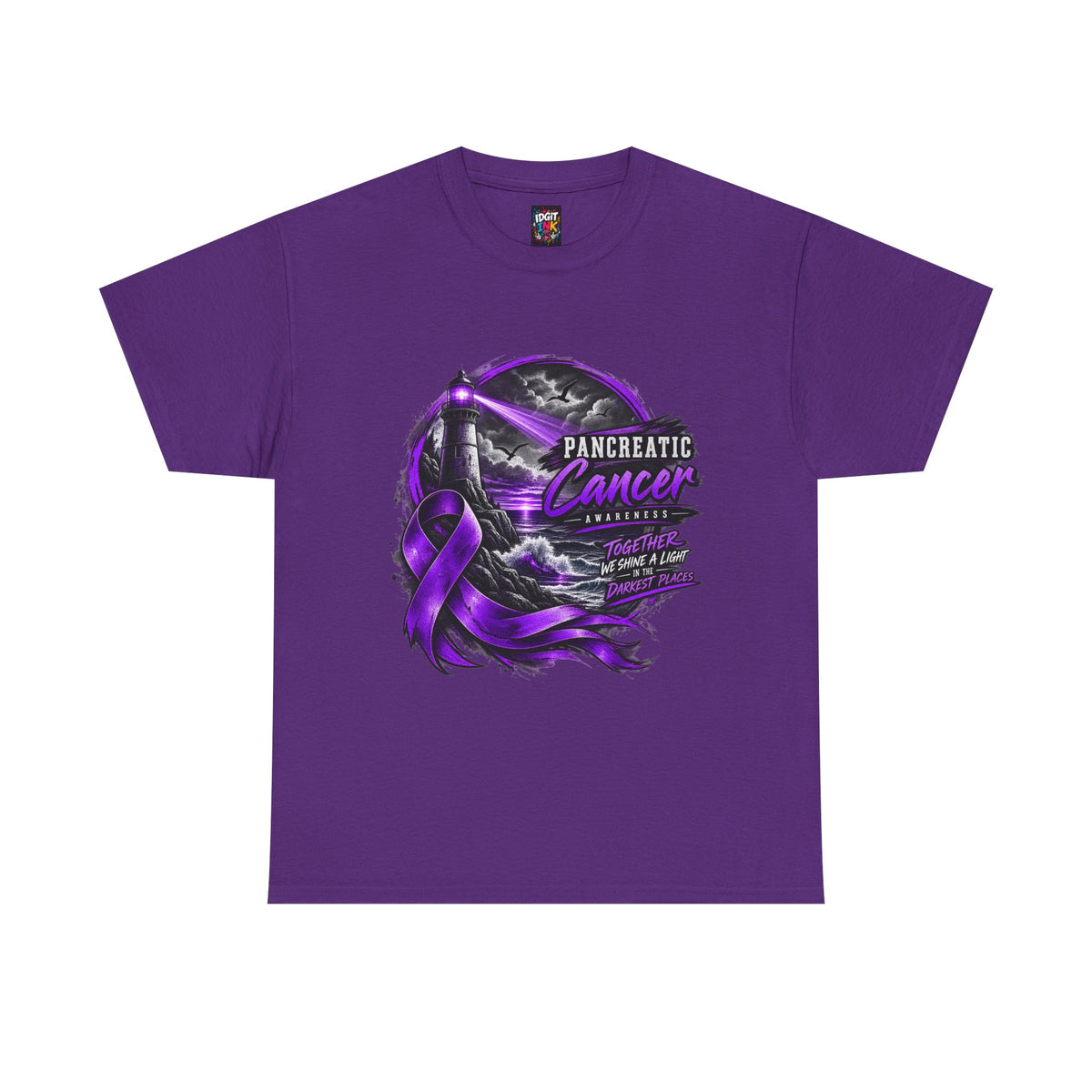 Pancreatic Cancer Awareness Purple Ribbon Support Tee