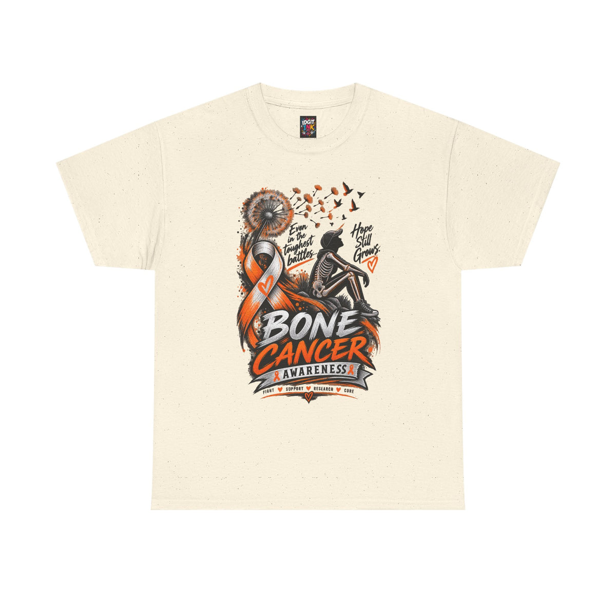 Bone Cancer Awareness Ribbon T-Shirt — Support Survivors & Hope