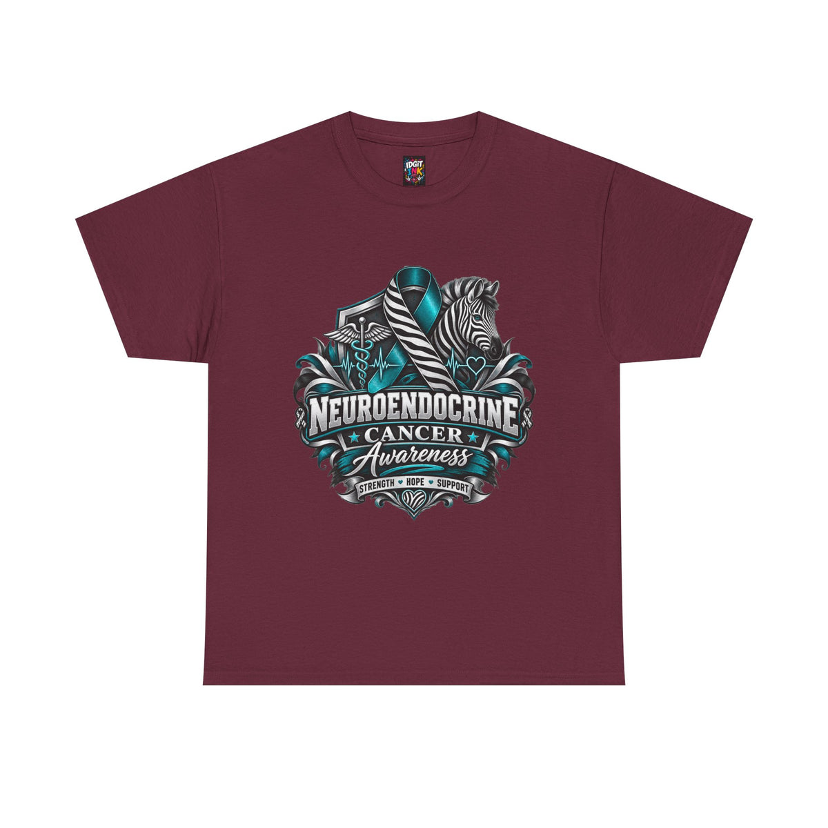 Neuroendocrine Cancer Awareness  Teal Ribbon Support Tee