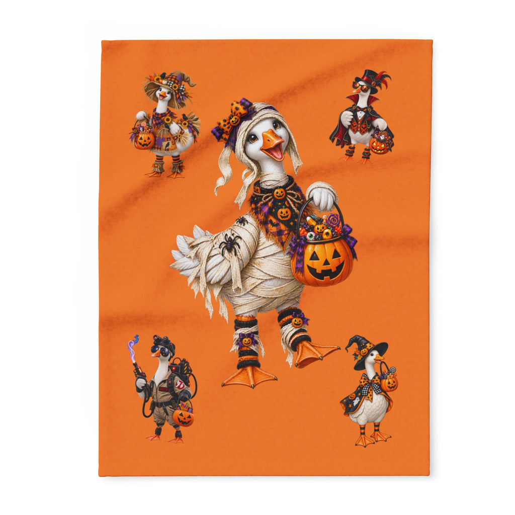 Halloween Goose Fleece Blanket