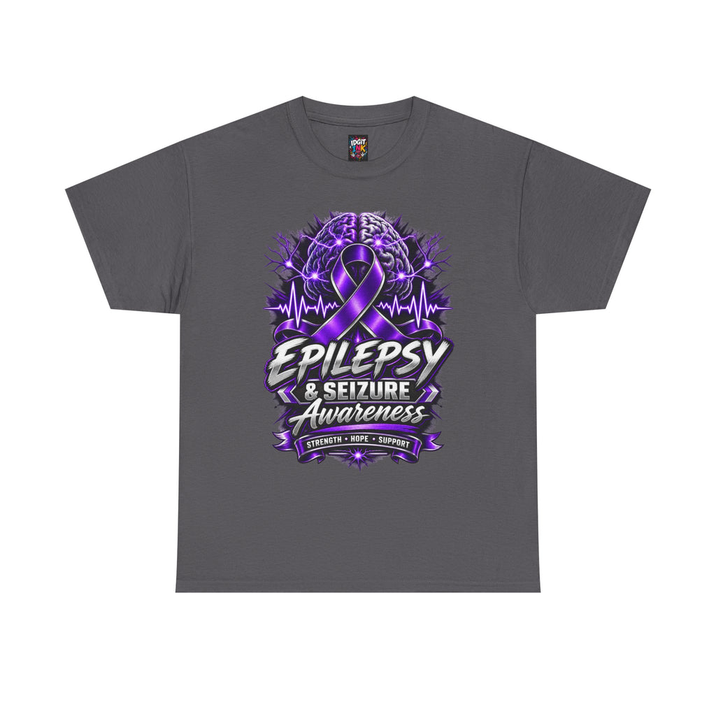 Epilepsy & Seizure Awareness  Purple Ribbon Support Tee