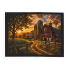 Sunset Farm — Cozy Fleece Blanket