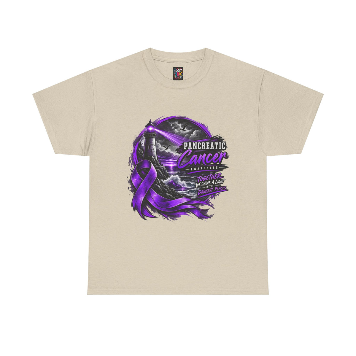 Pancreatic Cancer Awareness Purple Ribbon Support Tee