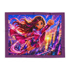 Superhero Girl Arctic — Cozy Fleece Blanket