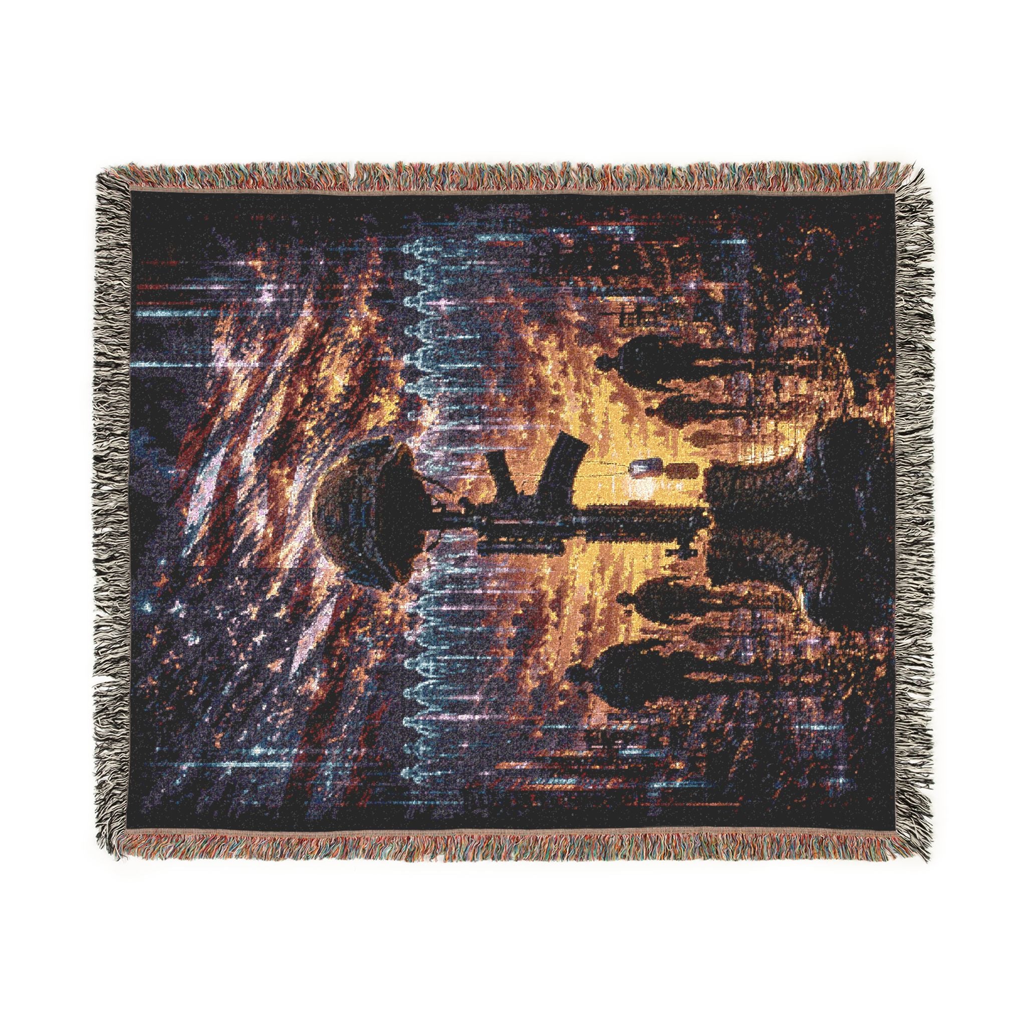 Soldier Battle Cross Woven Throw